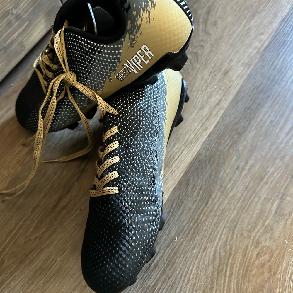 DSG Black and Gold Soccer Cleats viper